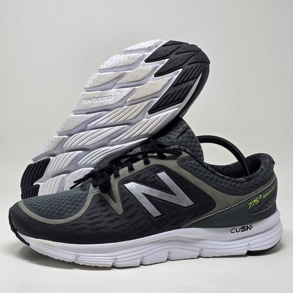 New Balance 775 v2 Running Shoes Black Silver Grove Men's Size 11 Pre-owned